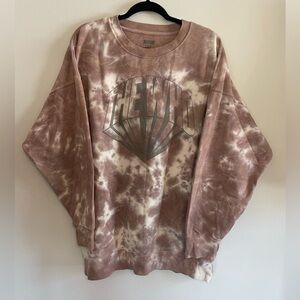 AE Tailgate Dusty Rose Tie Dye The Who Band Crewneck Sweatshirt